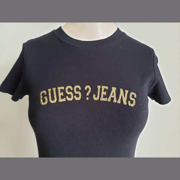 Guess Beaded Logo T-Shirt Dress - Picture 3 of 7